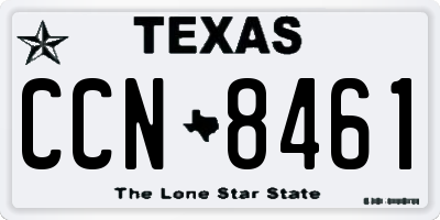 TX license plate CCN8461