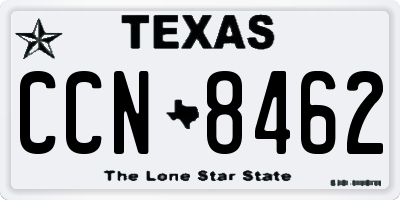 TX license plate CCN8462