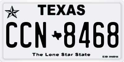 TX license plate CCN8468