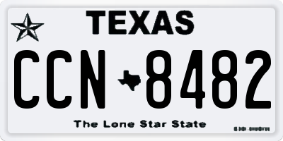 TX license plate CCN8482