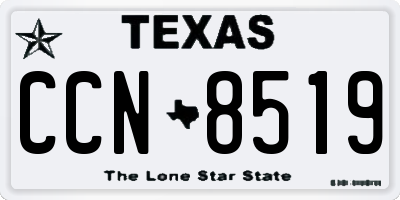 TX license plate CCN8519