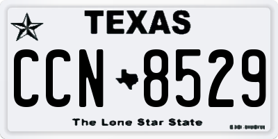 TX license plate CCN8529