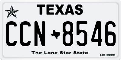 TX license plate CCN8546