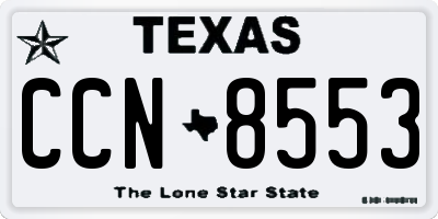 TX license plate CCN8553