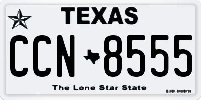 TX license plate CCN8555