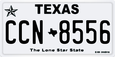 TX license plate CCN8556
