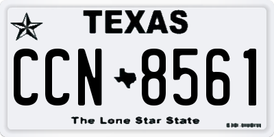 TX license plate CCN8561