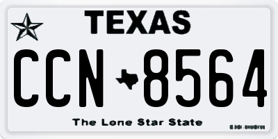 TX license plate CCN8564