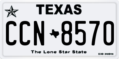 TX license plate CCN8570