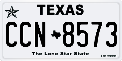 TX license plate CCN8573