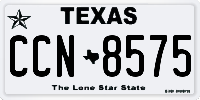 TX license plate CCN8575