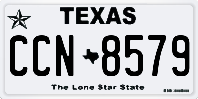 TX license plate CCN8579