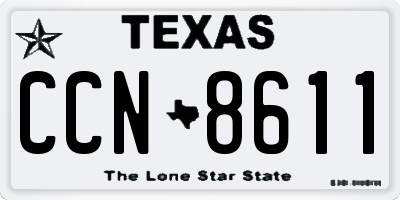 TX license plate CCN8611