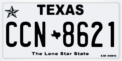 TX license plate CCN8621