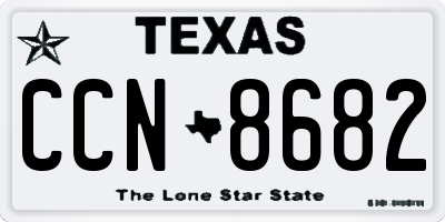 TX license plate CCN8682