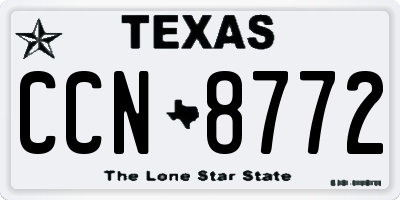 TX license plate CCN8772