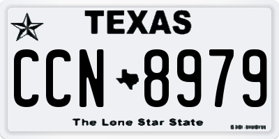 TX license plate CCN8979