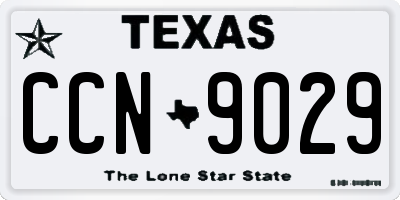 TX license plate CCN9029