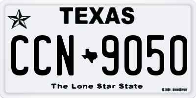 TX license plate CCN9050