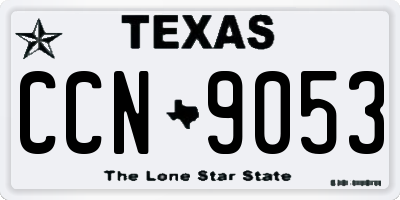 TX license plate CCN9053