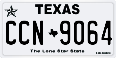 TX license plate CCN9064