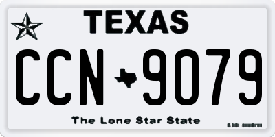 TX license plate CCN9079
