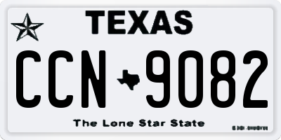 TX license plate CCN9082