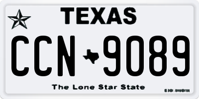 TX license plate CCN9089