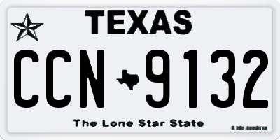 TX license plate CCN9132