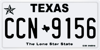 TX license plate CCN9156