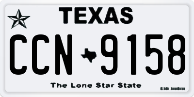 TX license plate CCN9158