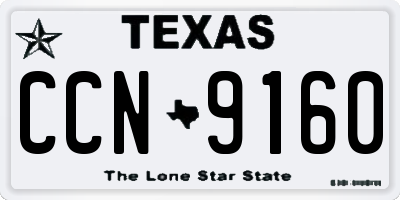 TX license plate CCN9160
