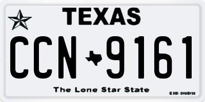 TX license plate CCN9161