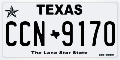 TX license plate CCN9170