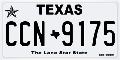 TX license plate CCN9175