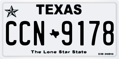 TX license plate CCN9178
