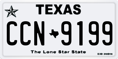 TX license plate CCN9199