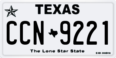TX license plate CCN9221