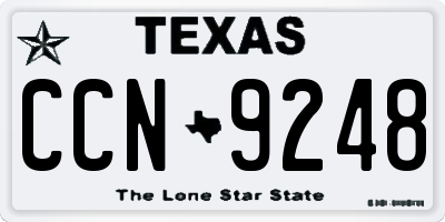 TX license plate CCN9248