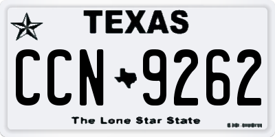 TX license plate CCN9262
