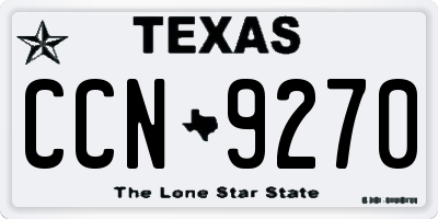 TX license plate CCN9270