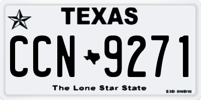 TX license plate CCN9271