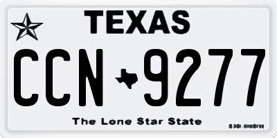 TX license plate CCN9277