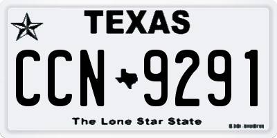 TX license plate CCN9291