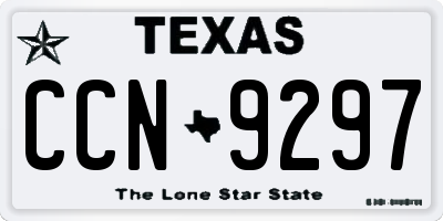TX license plate CCN9297