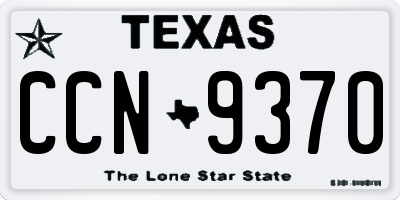 TX license plate CCN9370