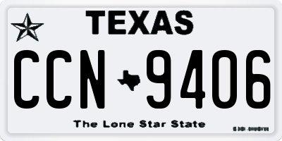 TX license plate CCN9406