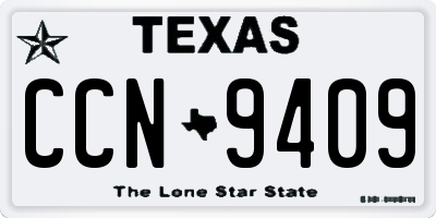 TX license plate CCN9409