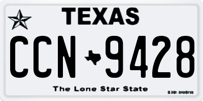 TX license plate CCN9428