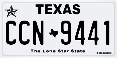 TX license plate CCN9441